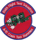 514th Flight Test Squadron A-10Փˎp_~[