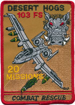 103rd FS Combat Rescue 20 Missions